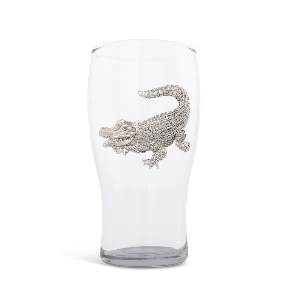 Alligator Beer Pint Glass - Set of 4 by Arthur Court Designs 2