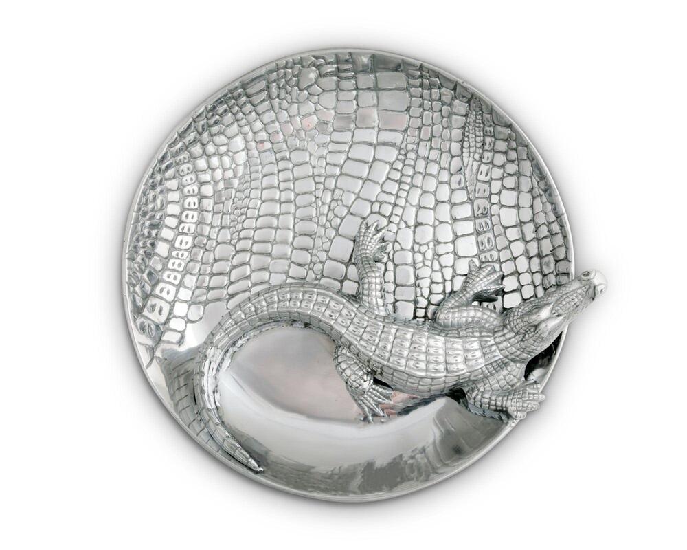 Alligator Chip and Dip Tray by Arthur Court Designs 1