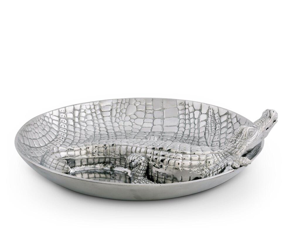 Alligator Chip and Dip Tray by Arthur Court Designs 2