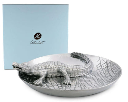 Alligator Chip and Dip Tray by Arthur Court Designs 3