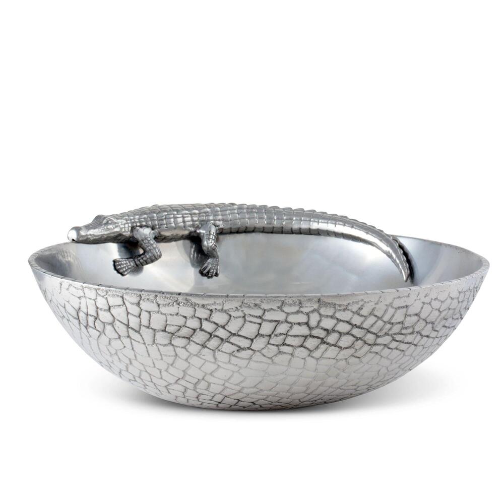 Alligator Figural 12" Bowl by Arthur Court Designs