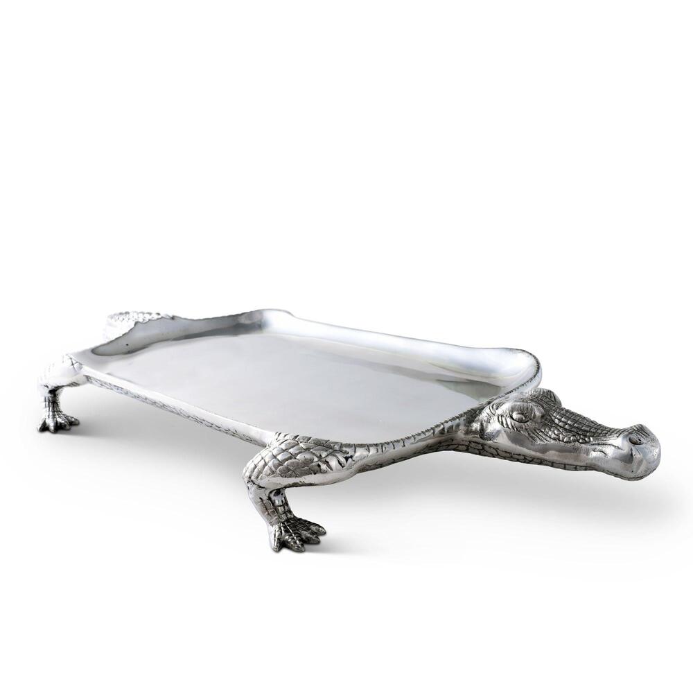 Alligator Figural Platter by Arthur Court Designs