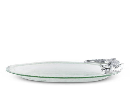 Alligator Glass Platter by Arthur Court Designs 3