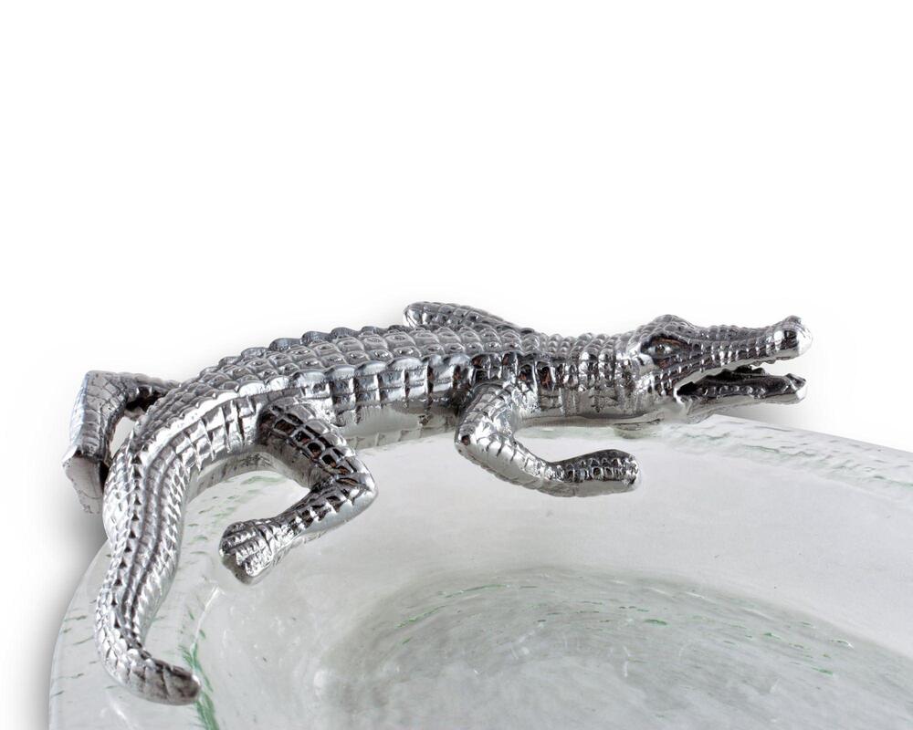 Alligator Glass Platter by Arthur Court Designs 5