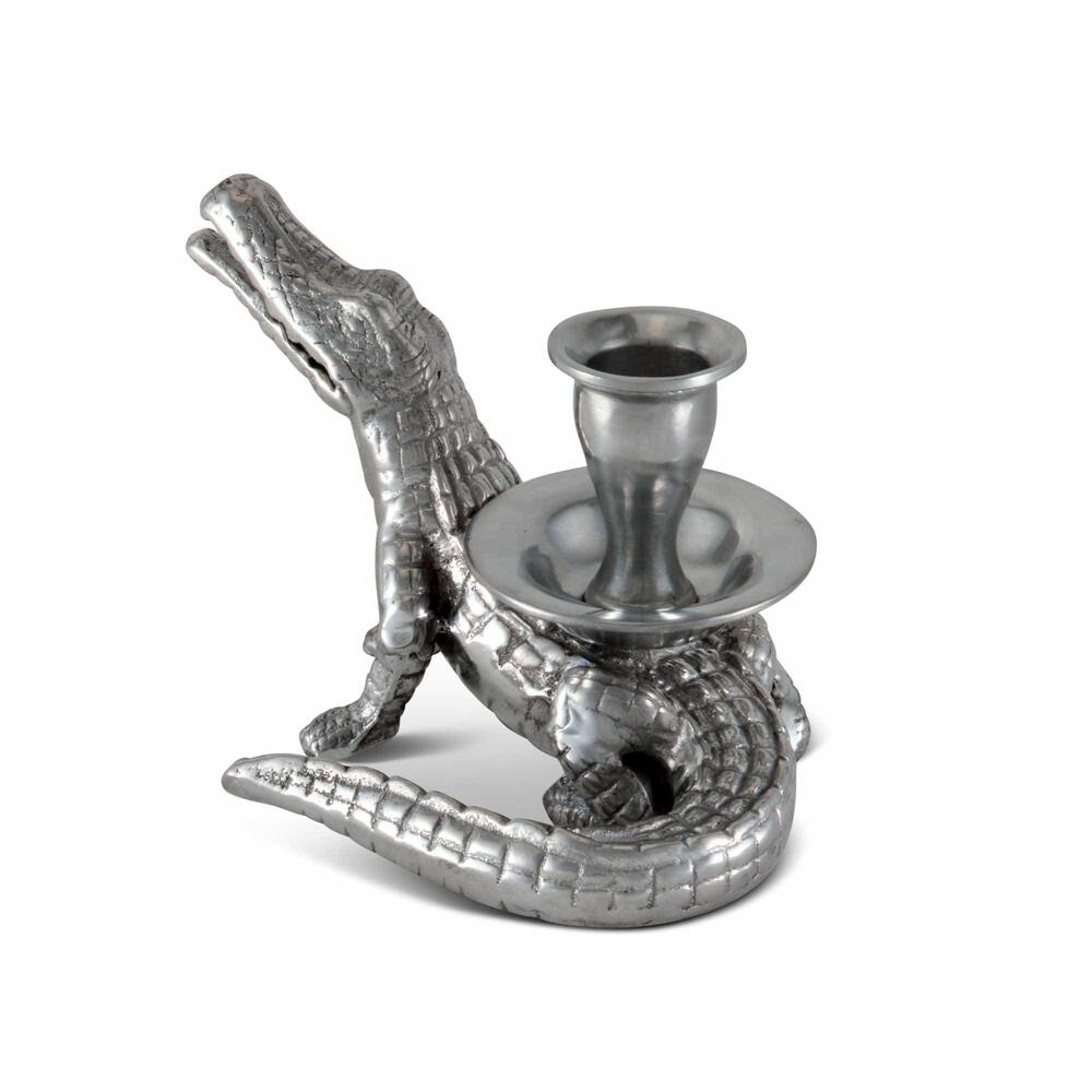 Alligator Taper Candle Holders by Arthur Court Designs 2