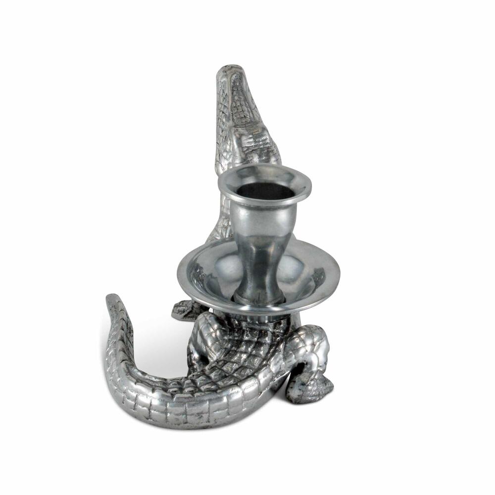 Alligator Taper Candle Holders by Arthur Court Designs 4