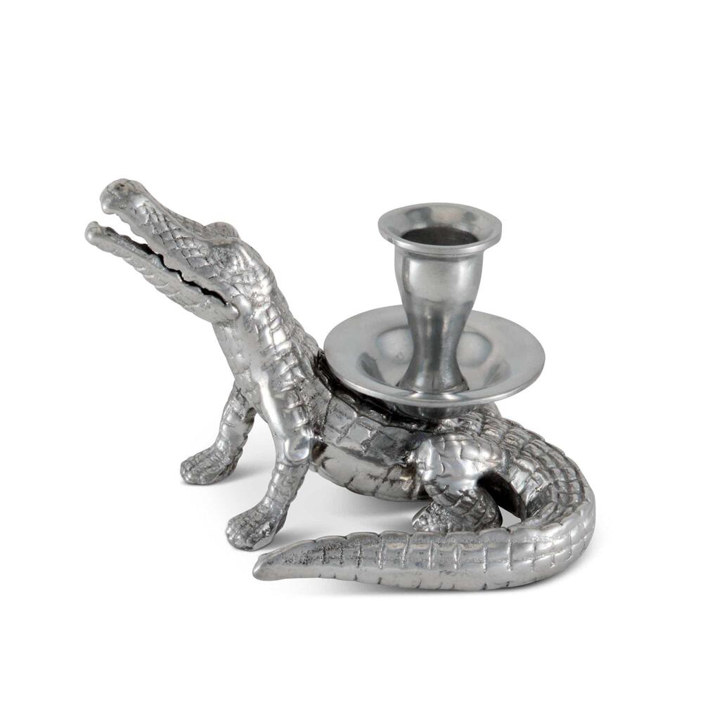 Alligator Taper Candle Holders by Arthur Court Designs