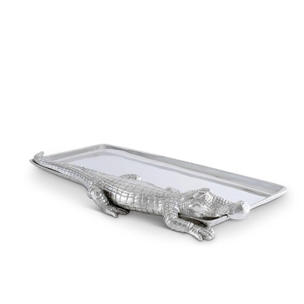 Alligator Tray 9" x 20" by Arthur Court Designs 2