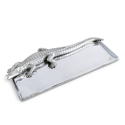 Alligator Tray 9" x 20" by Arthur Court Designs 4