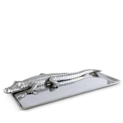 Alligator Tray 9" x 20" by Arthur Court Designs