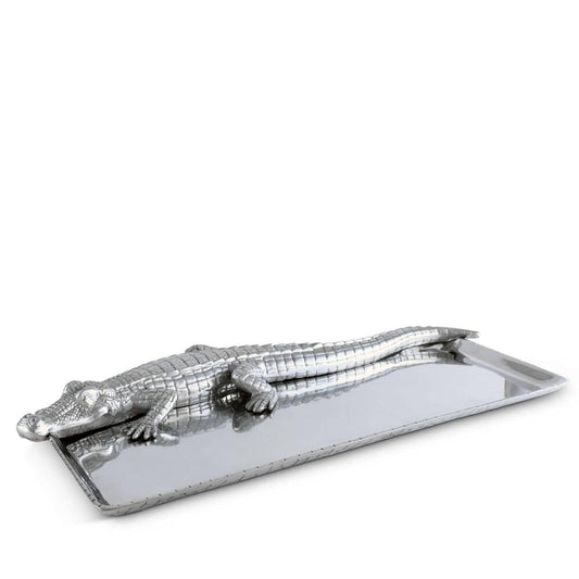 Alligator Tray 9" x 20" by Arthur Court Designs