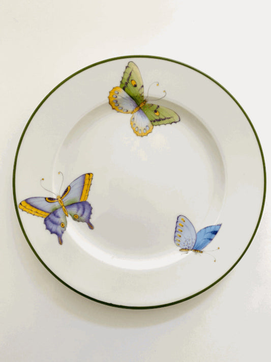 AM75 - Butterfly Salad/Dessert Plate by Anna Weatherley