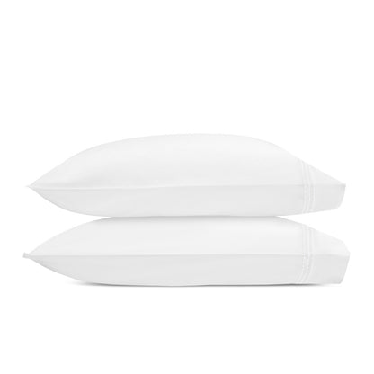 Amara Triple Pearl Pillowcase Pair White 