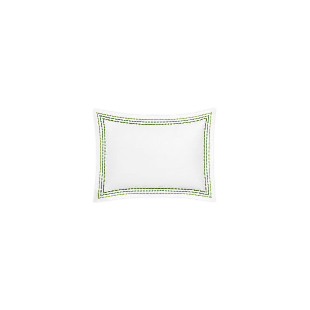 Amara Triple Pearl Sham Palm Green Boudoir 