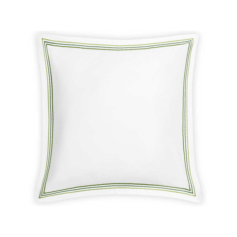 Amara Triple Pearl Sham Palm Green Euro 