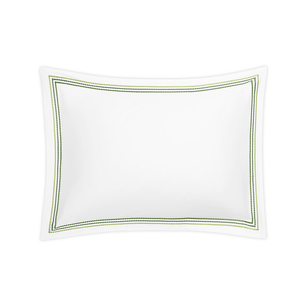 Amara Triple Pearl Sham Palm Green Standard 
