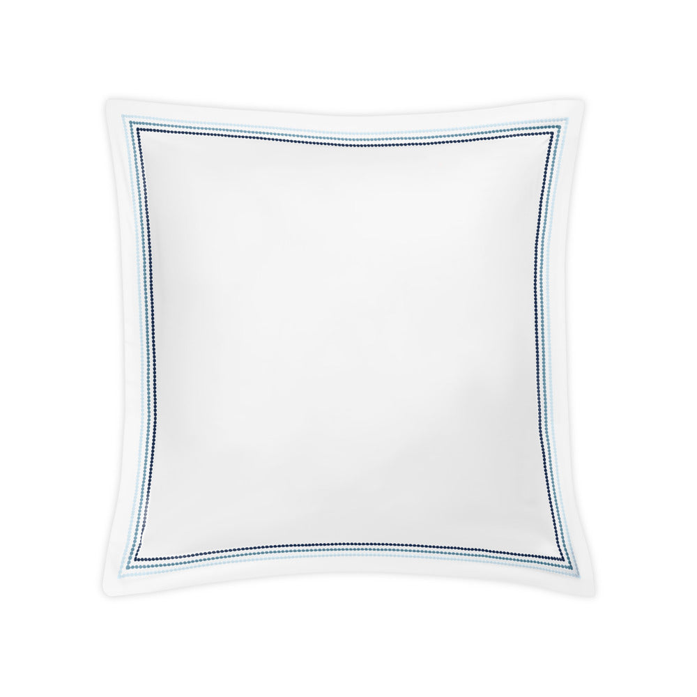 Amara Triple Pearl Sham Sailor Blue Euro 