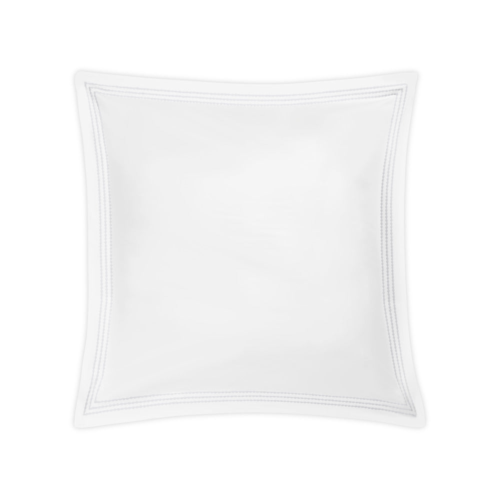 Amara Triple Pearl Sham White Euro 
