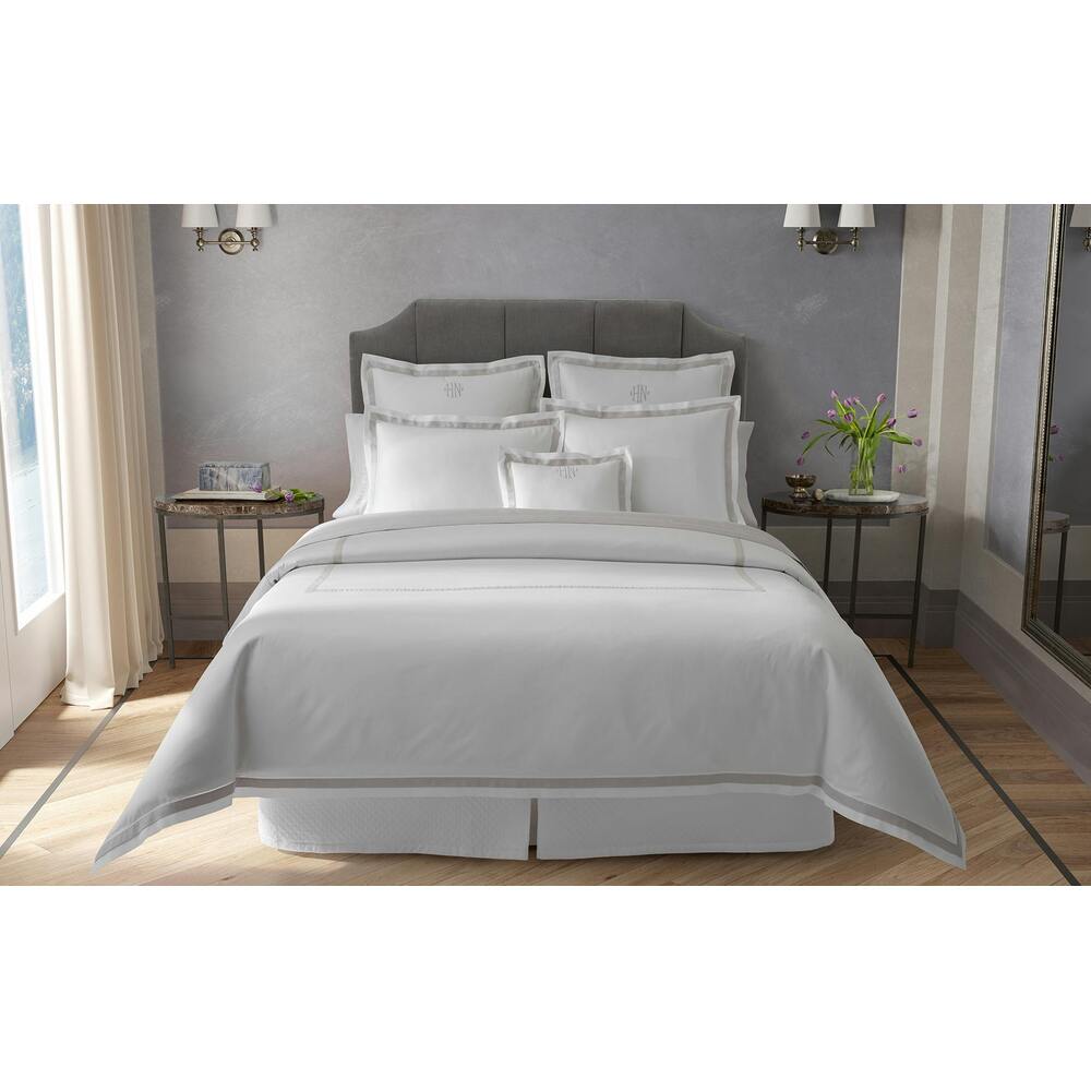 Ambrose Duvet Cover Bone & Silver 1
