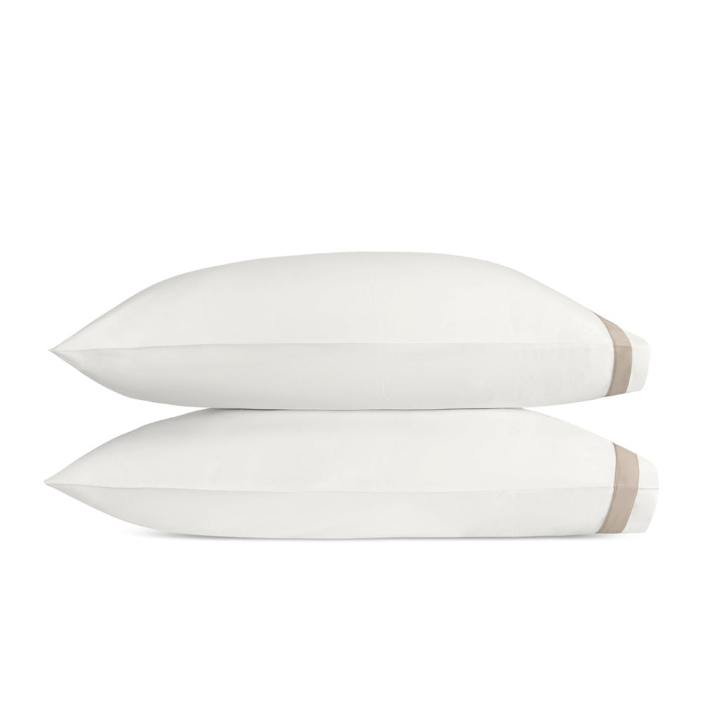 Ambrose Pillowcase Pair Bone & Khaki 