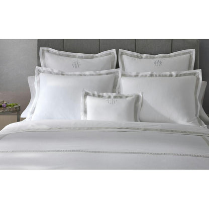 Ambrose Pillowcase Pair Bone & Silver 5