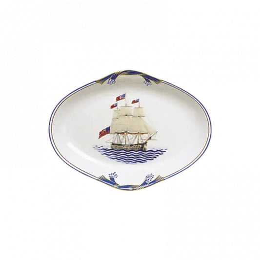 American Ship Constitution Oval Tray by Mottahedeh