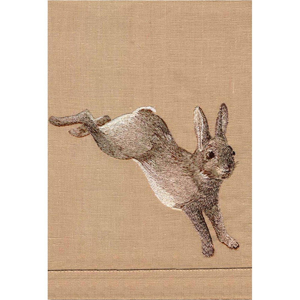 Anali - Rabbit Linen Guest Towel Additional Image 1