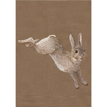 Anali - Rabbit Linen Guest Towel Additional Image 2