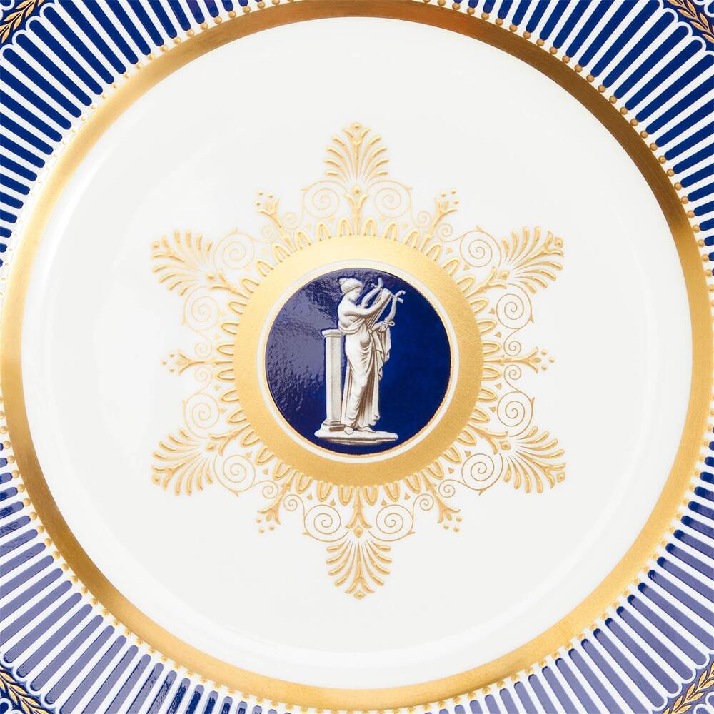 Anthemion Blue Side Plate 23 cm by Wedgwood Additional Image - 2