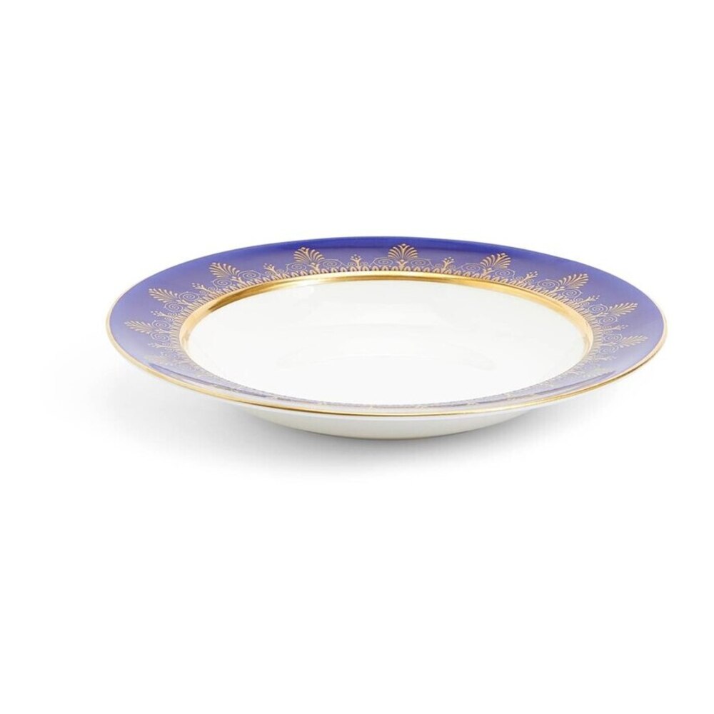 Anthemion Blue Soup Bowl 23 cm by Wedgwood Additional Image - 4