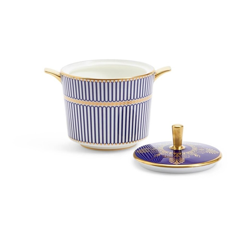 Anthemion Blue Sugar Box by Wedgwood Additional Image - 1