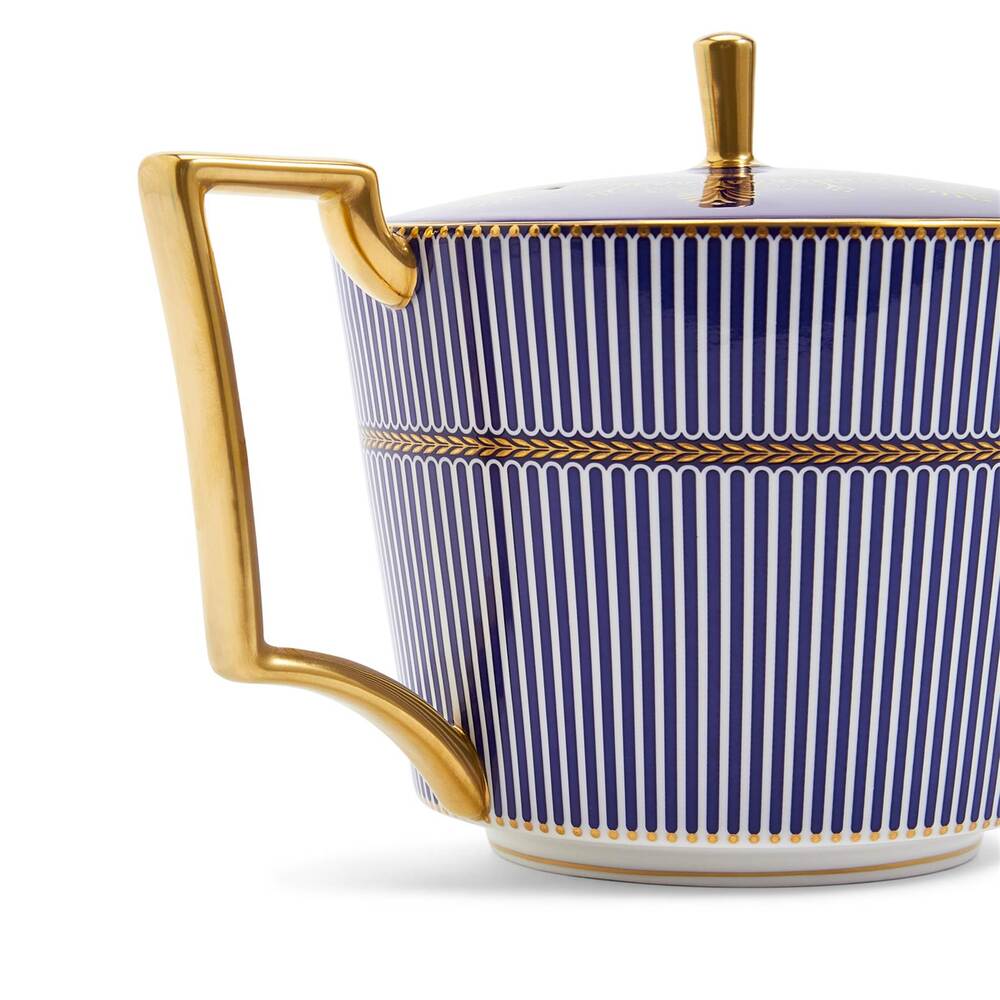 Anthemion Blue Teapot by Wedgwood Additional Image - 2