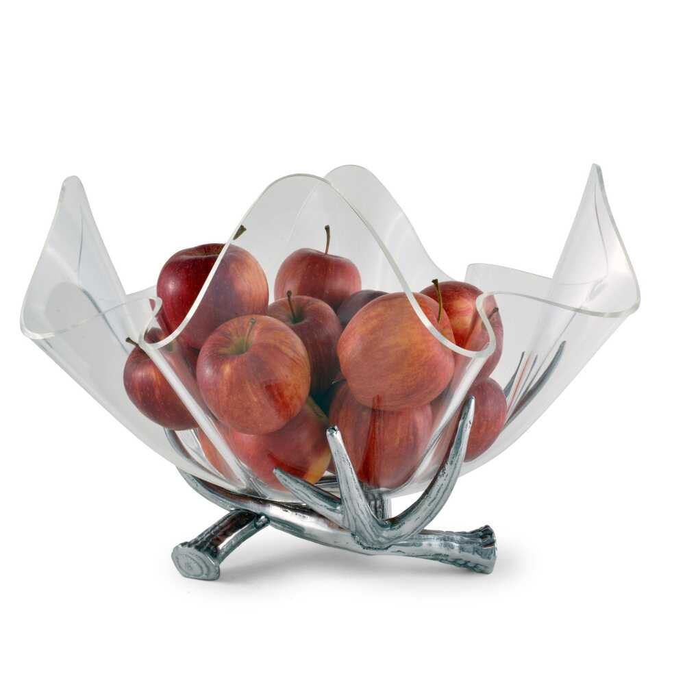 Antler Stand Acrylic Bowl by Arthur Court Designs Additional Image -3