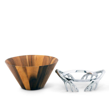 Antler Wood Salad Bowl by Arthur Court Designs 2