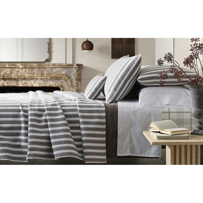 Apollo Stripe Matelasse Coverlet Dove 1