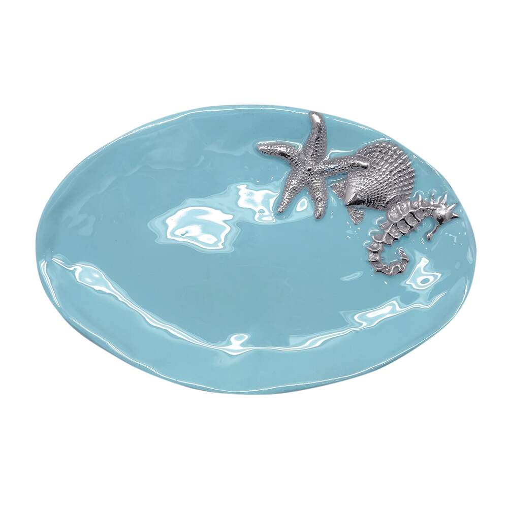 Aqua Oval Sea Server by Mariposa