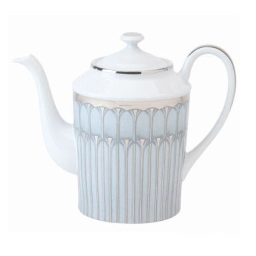 Arcades Grey & Platinum Coffee Pot by Philippe Deshoulieres 