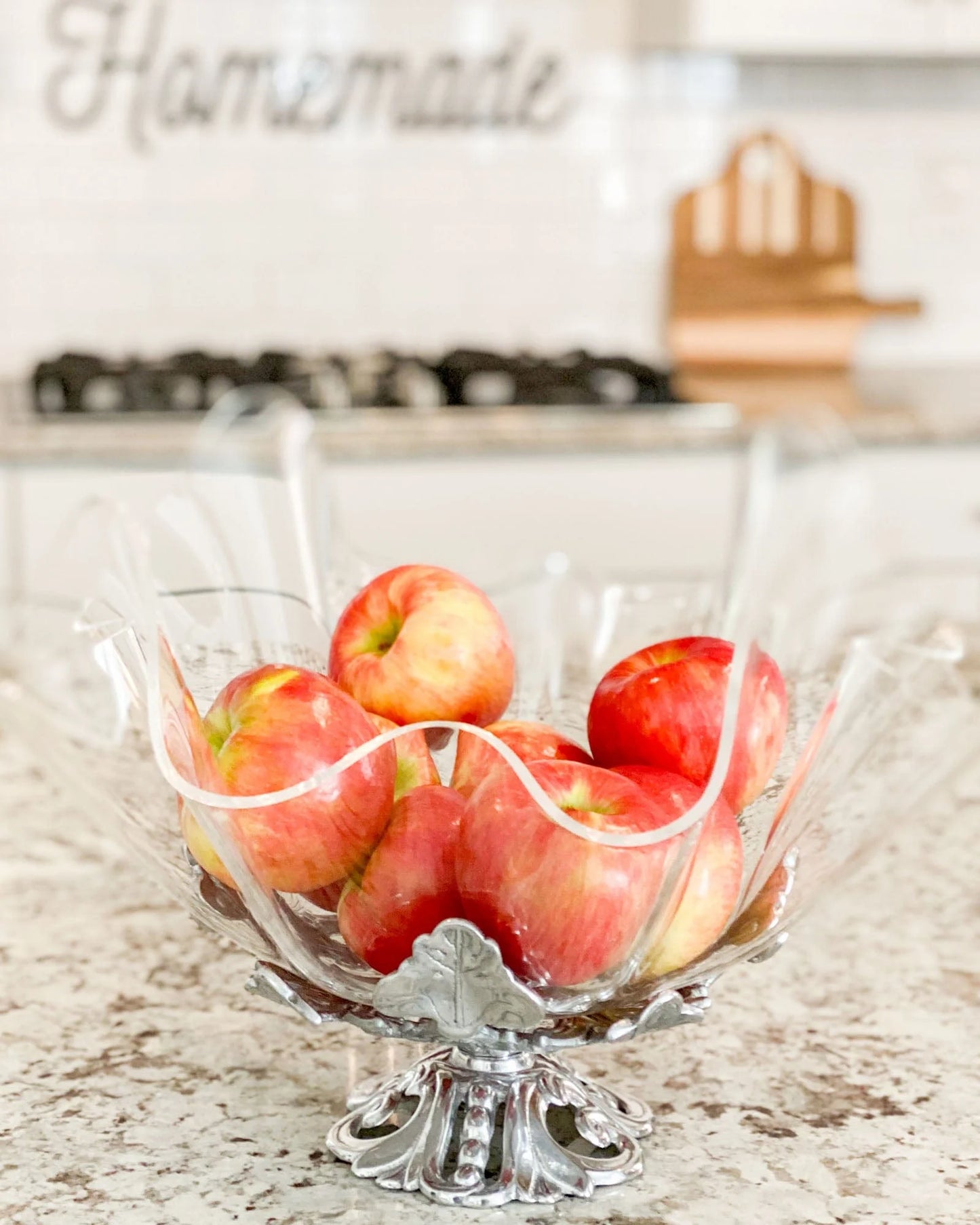 Fleur De Lis Stand Acrylic Bowl by Arthur Court Designs