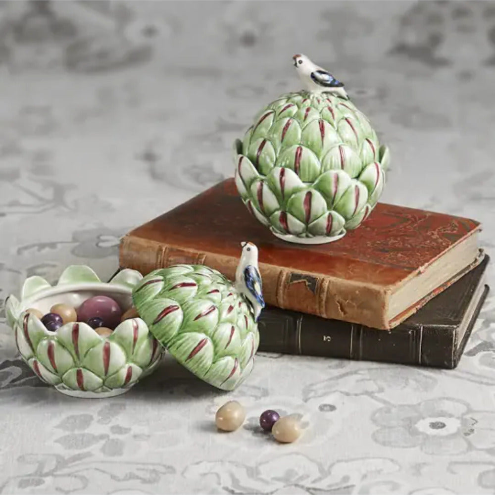 Artichoke Box with Bird - Small by Mottahedeh Additional Image -1