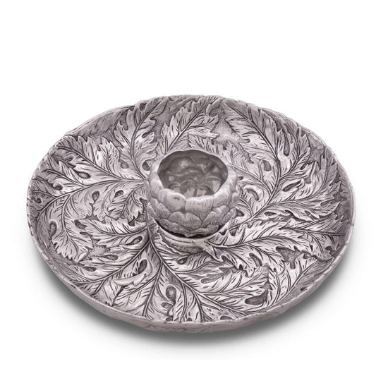 Artichoke Chip and Dip Tray by Arthur Court Designs