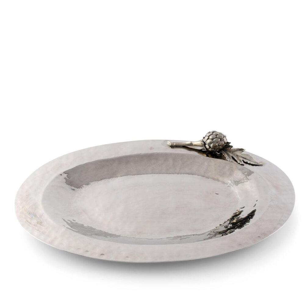 Artichoke Steel Serving Tray by Vagabond House 1