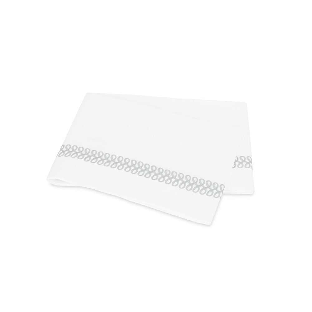 Astor Braid Flat Sheet Silver 