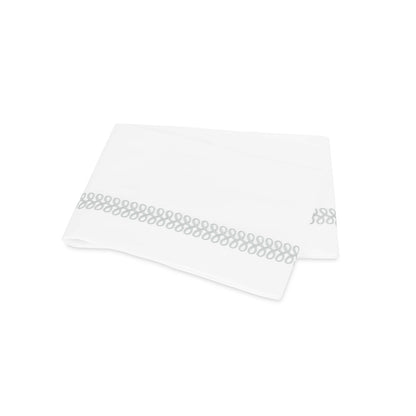 Astor Braid Flat Sheet Silver 
