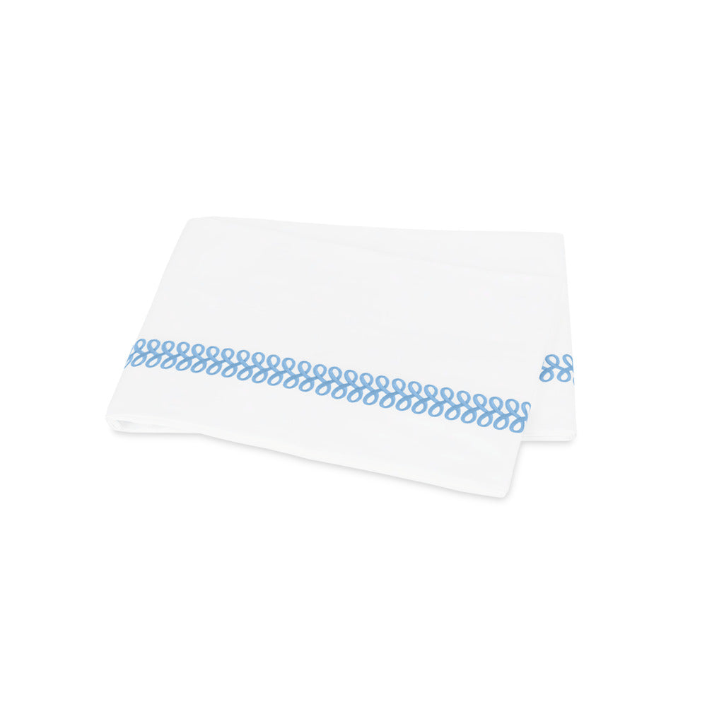 Astor Braid Flat Sheet Sky 