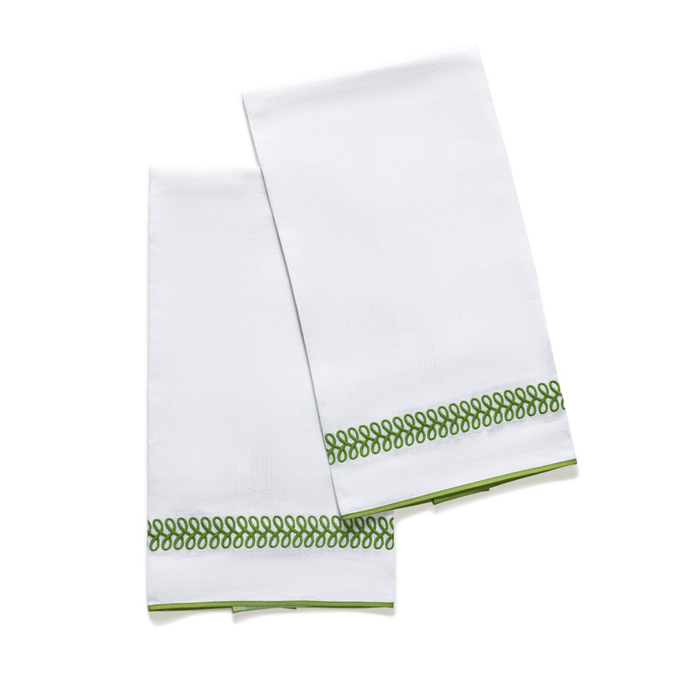 Astor Braid Guest Towels - set of 2