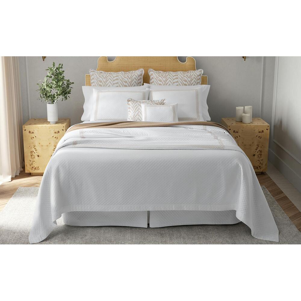 Astor Braid Matelasse Coverlet Dune 1