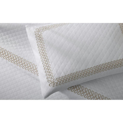 Astor Braid Matelasse Coverlet Dune 4