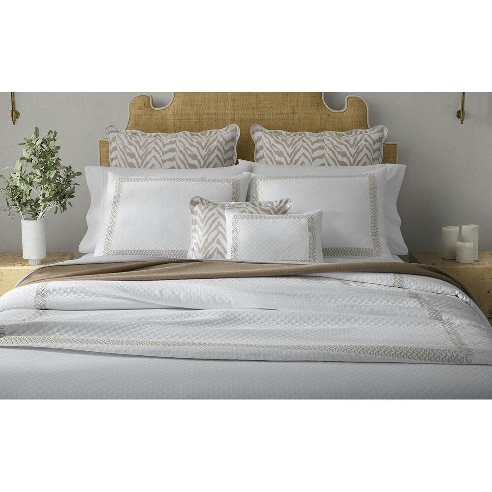 Astor Braid Matelasse Coverlet Dune 6