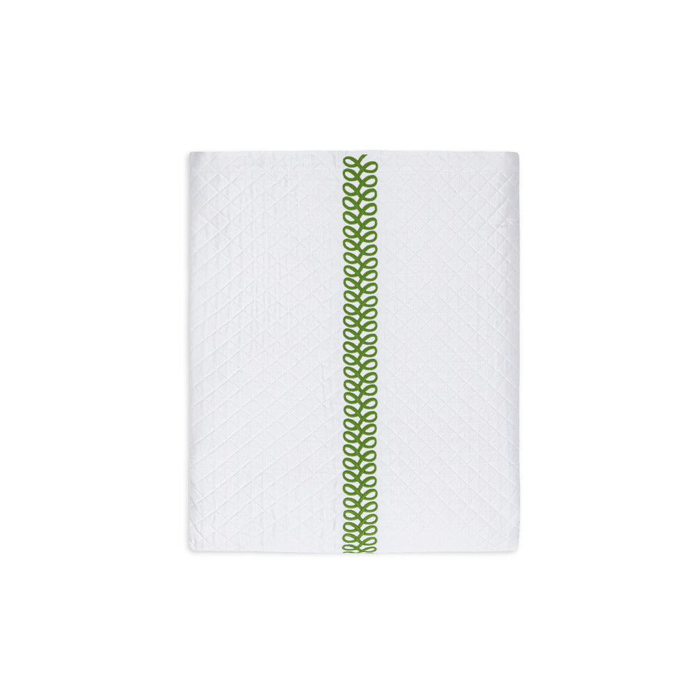 Astor Braid Matelasse Coverlet Grass 