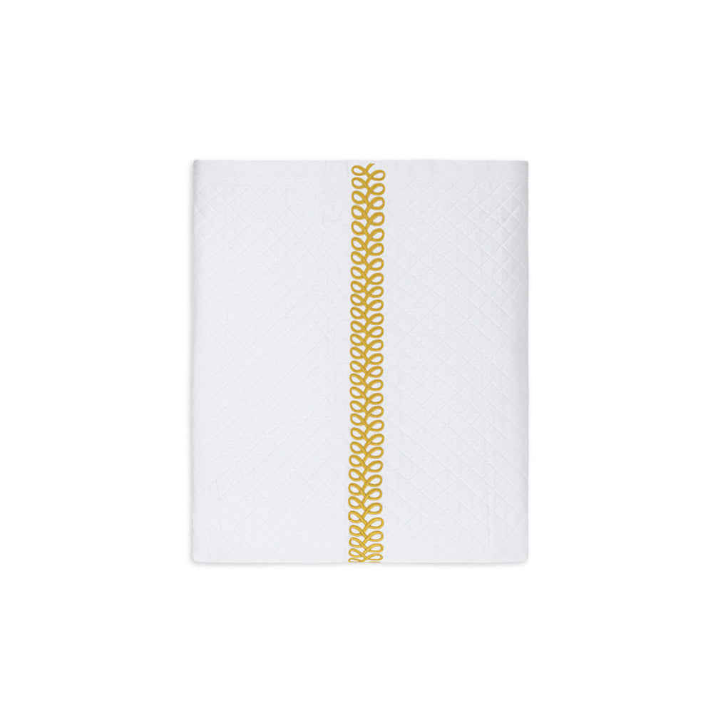 Astor Braid Matelasse Coverlet Lemon 